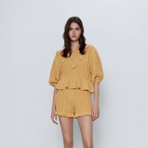 Raised Texture Sweater ( Yellow/S )